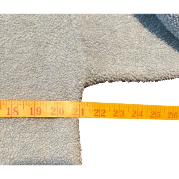 Ann Taylor Loft Faux Sherpa Pullover Crewneck Sweatshirt Sky Blue Womens SMALL‎ - Picture 7 of 8